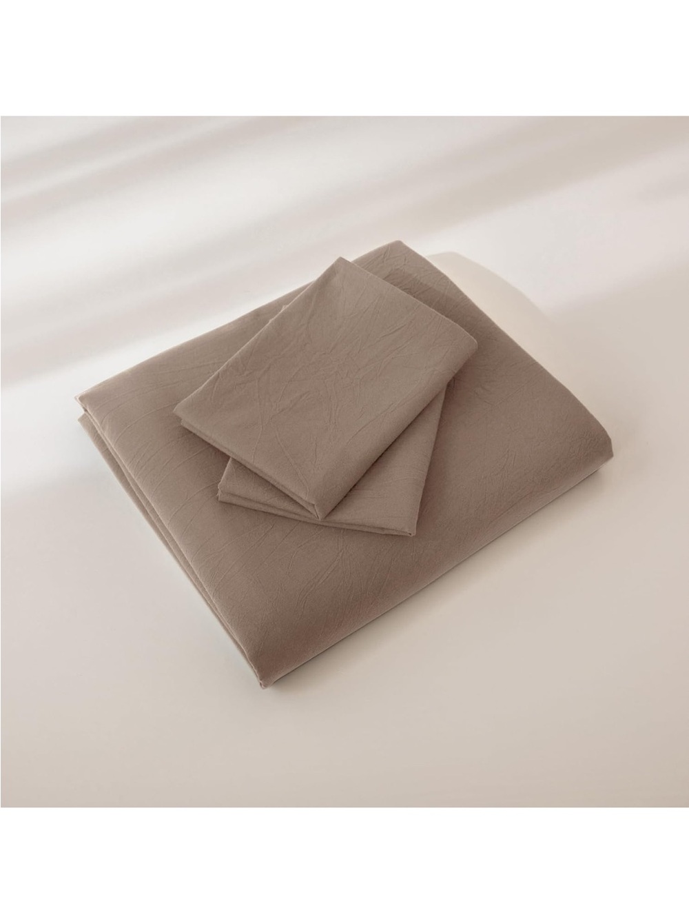 NEW Queen 100% Washed Cotton Duvet Cover Set, 3-Piece, Relaxed Linen Feel - Picture 6 of 7